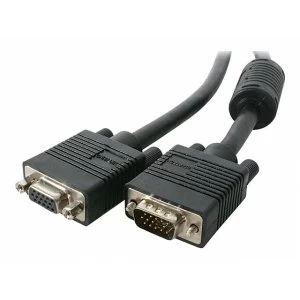 Image of 6 ft Coax High Resolution VGA Monitor Extension Cable HD15 MF