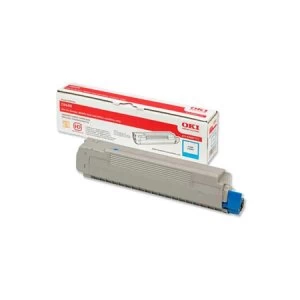Image of OKI 43487711 Cyan Laser Toner Ink Cartridge