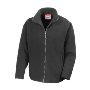 Image of Result Mens High Grade Microfleece Horizon Showerproof Breathable Jacket (M) (Black)