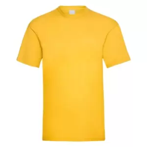 Image of Mens Value Short Sleeve Casual T-Shirt (Medium) (Gold)