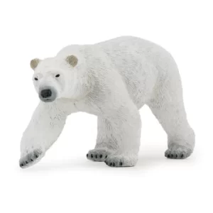Image of PAPO Wild Animal Kingdom Polar Bear Toy Figure, Three Years or Above, White (50142)