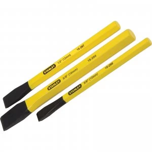 Image of Stanley 3 Piece Cold Chisel Set