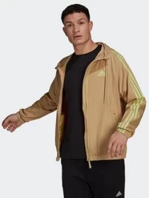 Image of adidas Bsc 3-stripes Wind Jacket, Blue, Size S, Women