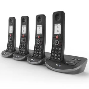 Image of BT Advanced Cordless Home Phone with Nuisance Call Blocking and Answering Machine - Quad