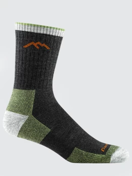 Image of Darn Tough 1466 Hiker Micro Crew Cushion Mens Socks - Lime