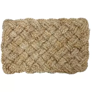 Image of Naturelle Stockport 45 x 75cm Lovers Knot Jute Doormat