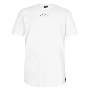 Image of Fabric Embroidered Signature T-Shirt - White