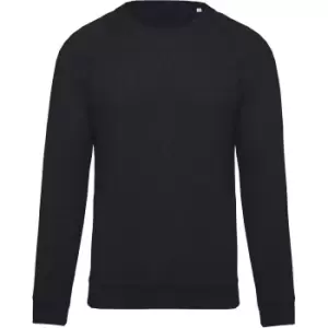 Image of Kariban Mens Organic Raglan Sweatshirt (M) (French Navy Heather)
