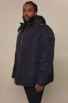 Image of Plus Quilted Utility Puffer Jacket