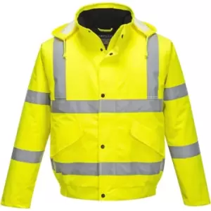 Image of Portwest - S463 -sz XS YELLOW Hi-Vis Bomber Jacket Safety Reflective Road