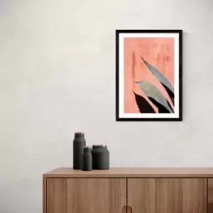 Image of East End Prints Peach Cactus Print Pink/Black