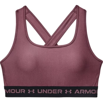 Image of Under Armour Crossback Mid Sports Bra - Ash Plum