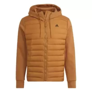 Image of adidas Varilite Hybrid Jacket Mens - Brown
