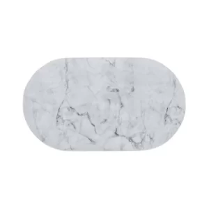 Image of Non-Slip Marble Bath Mat White/Grey