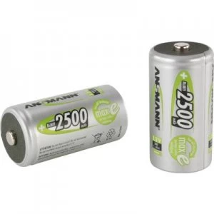 Image of Ansmann maxE HR14 C battery (rechargeable) NiMH 2500 mAh 1.2 V 2 pc(s)