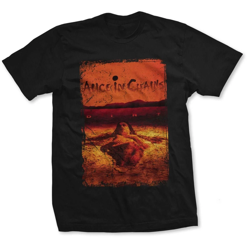 Image of Alice In Chains Mens Dirt Album T-Shirt in Black Size: 2XL Black Male 2XL