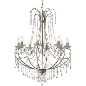 Image of Romance 8 Light Multi Arm Chandeliers Pale Taupe