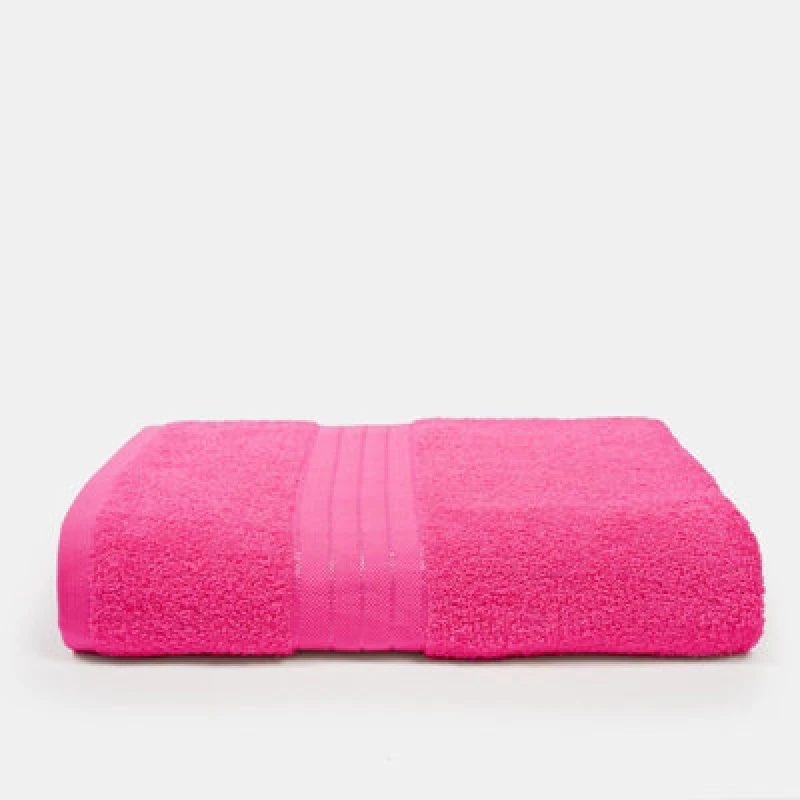 Image of OHS OHS Luxury 100% Cotton Bath Sheet Bathroom Towel in Pink Pink Bath Sheet Unisex 5027434214266
