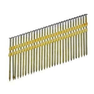 Image of Bostitch 21° Galvanised Ring Shank Stick Nails 3.1 x 90mm (Pack 2000)