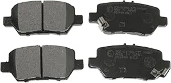 Image of Blue PRINT ADH24278 Brake pad set Rear Axle with acoustic wear warning with anti-squeak plate HONDA: LEGEND 4 Brake Pad Set, disc brake (402)