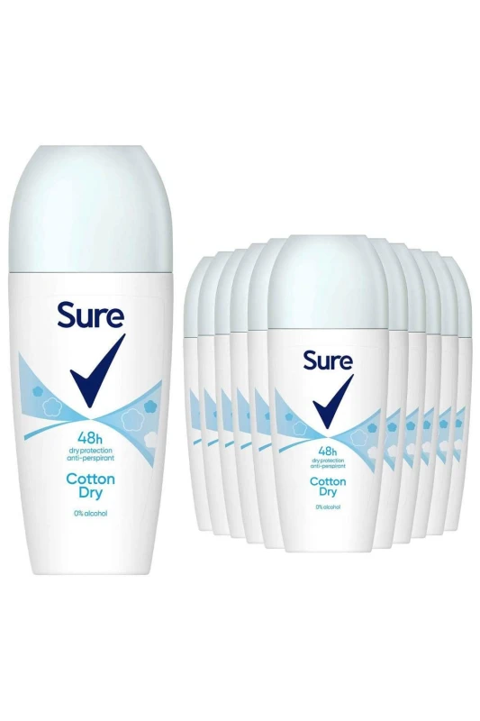 Image of Sure Sure Women Roll On Anti-Perspirant 48h Cotton 50ml (Pack of 6) C008364 C008364
