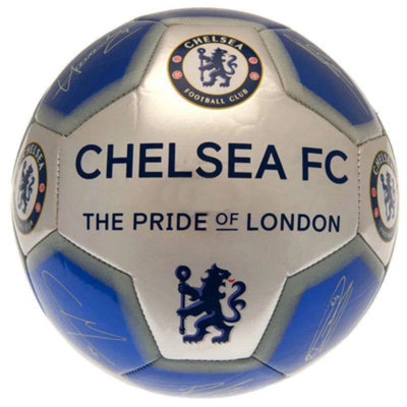 Image of Chelsea Fc Signature 26 Panel Football Blue/white (5)