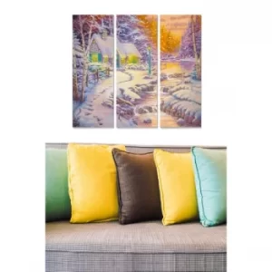 Image of MDF7841236 Multicolor Decorative MDF Painting (3 Pieces)