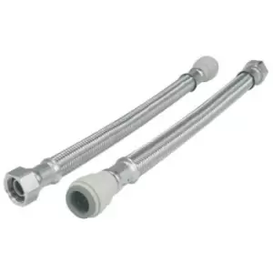 Image of Speedfit X Union Nut Flexi Hose 15mm x 3/8 300mm