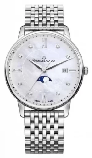 Image of Maurice Lacroix Womens Eliros Moonphase Mother Of Pearl Watch