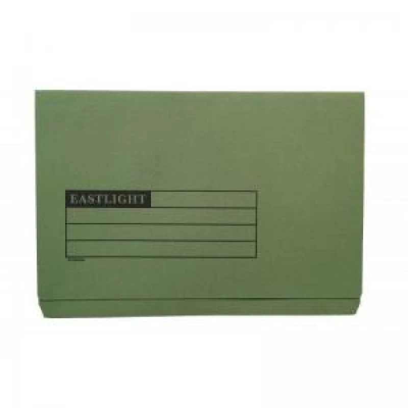 Image of ValueX Document Wallet Full Flap Foolscap 270gsm Green (Pack 50)...