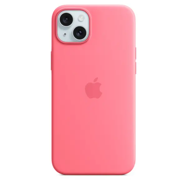 Image of Apple iPhone 15 Plus Silicone Case with MagSafe - Pink MWNE3ZM/A