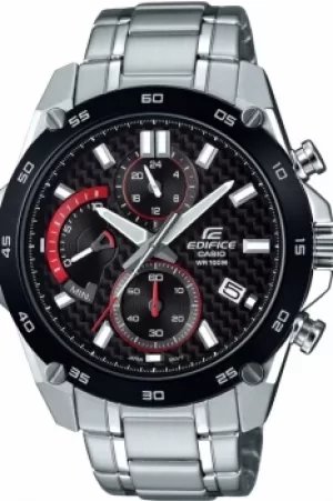 Image of Mens Casio Edifice Carbon Fibre Retrograde Chronograph Watch EFR-557CDB-1AVUEF