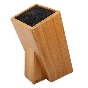 Image of Denby Bamboo Bristle Knife Block 12X12Cm