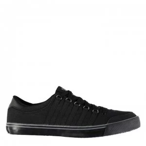 Image of K Swiss Chilton Canvas Trainers - Black/Charcoal