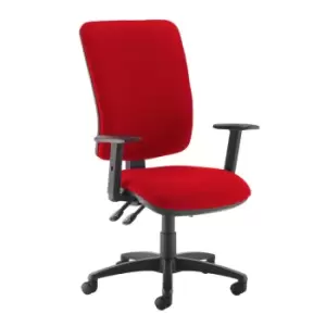 Image of Dams MTO Senza Extra High Back Operator Chair with Adjustable Arms - Solano Yell