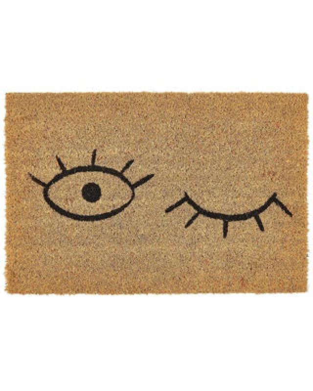 Image of Beliani Doormat Tapulao Natural 40 X 60 Cm Coir