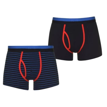 Image of SoulCal 2 Pack Boxers - Navy/Stripe