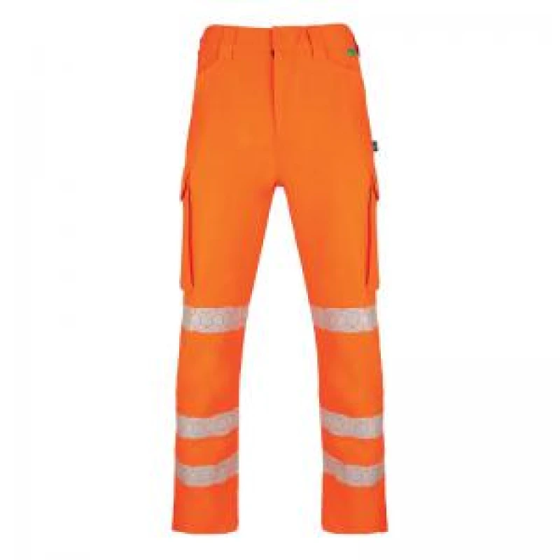 Image of Beeswift Envirowear Beeswift Envirowear High Visibility Trousers Orange 42R EWCTROR42 EWCTROR42