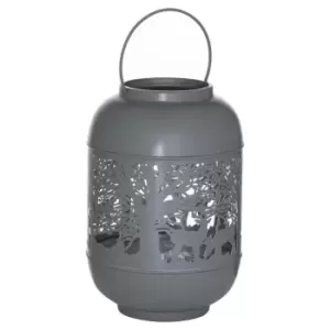 Image of Large Silver And Grey Glowray Dome Forest Lantern