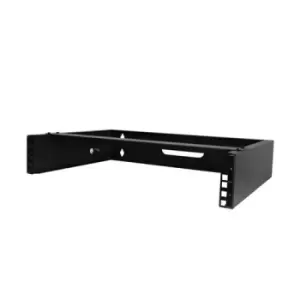 Image of StarTech.com 2U Wall Mount Network Rack - 14In. Deep (Low Profile) - 19" Patch Panel Bracket for Shallow Server IT Equipment Network Switches - 77lbs/