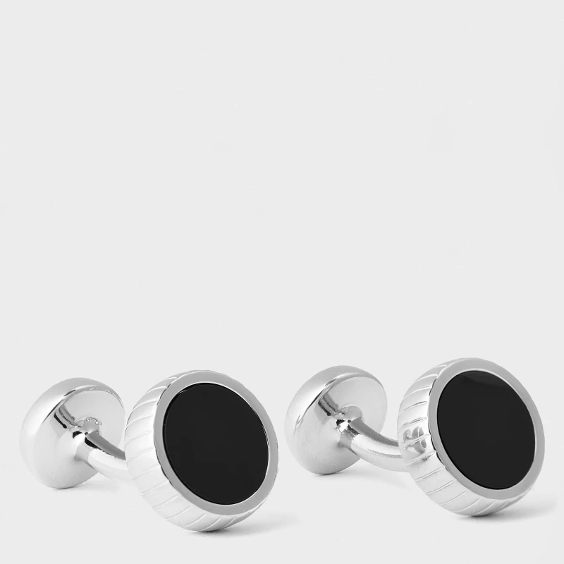 Image of Boss Mens B Elegant3 Cuff Jewellery Set Black male One Size