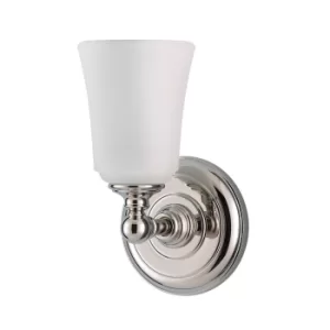 Image of Huguenot Lake 1 Light Bathroom Over Mirror Wall Light Polished Chrome IP44, G9