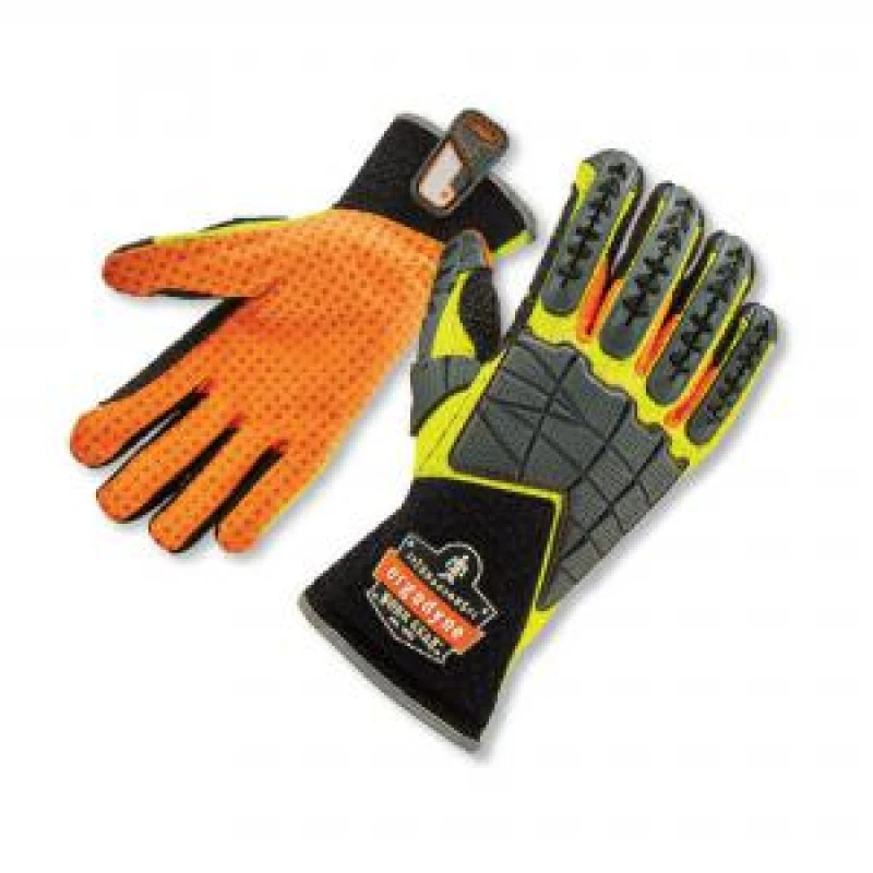 Image of Ergodyne Impact Reducing Gloves 1 Pair Yellow Medium EY925M