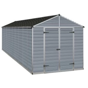 Image of Palram SkyLight Shed 8 x 20 - Grey