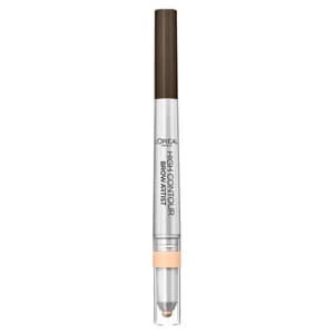 Image of LOreal Brow Contour Pencil Highlighter Duo 109 Ebony