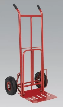 Image of Sealey CST990 Sack Truck Pneumatic Tyres & Foldable Toe 250kg Capacity
