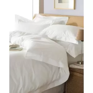 Image of Riva Home Oxford Duvet Set (Double) (White)