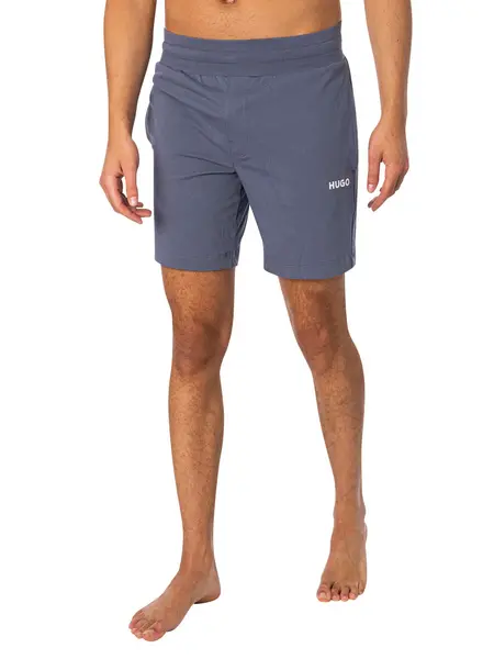 Image of HUGO Lounge Linked Sweat Shorts Open Blue L