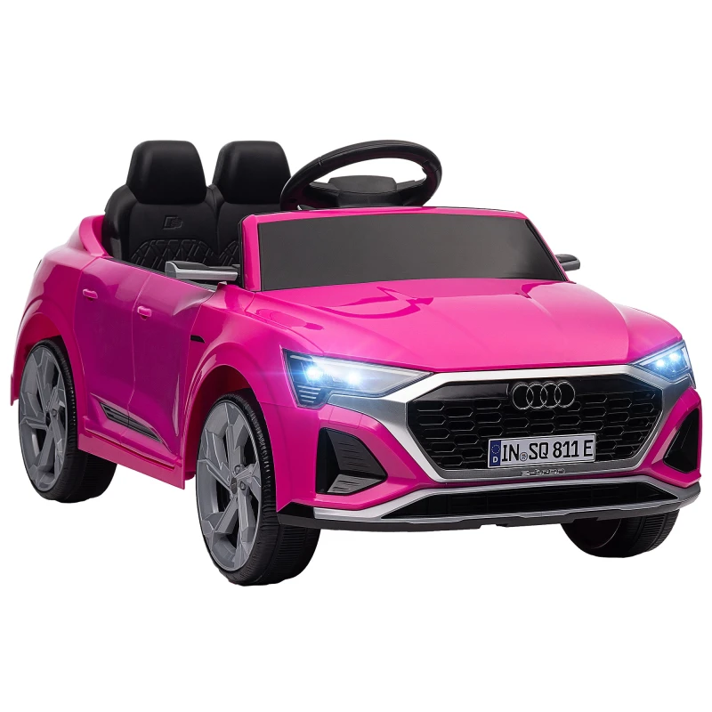 Image of AIYAPLAY Audi Q8 E-tron Sportback Kids Electric Car W/ Remote - Pink TJ Hughes 5063603529472