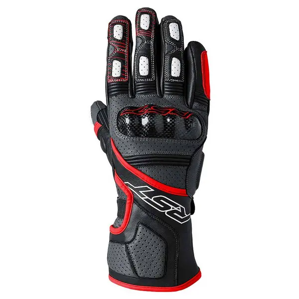 Image of RST Fulcrum Gloves Grey Red Black Size 12
